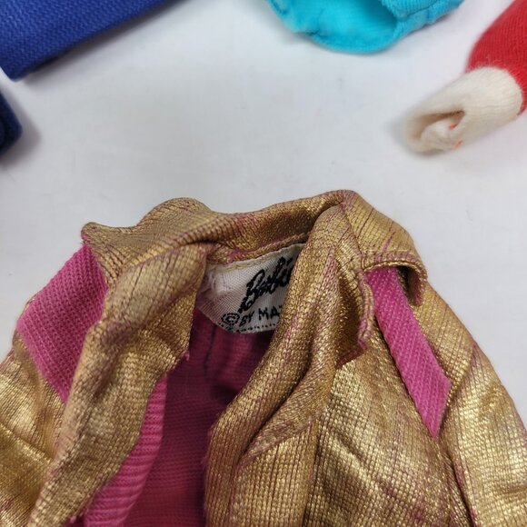 Vintage Lot Of Barbie Doll Mixed Clothes Coat Dress Sweater Swimsuit Jumpsuit - Picture 6 of 12